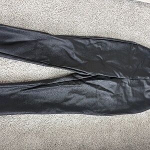Faux leather pants